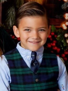 Boys navy blue 4t and up clip tie nutcracker necktie Janie and Jack